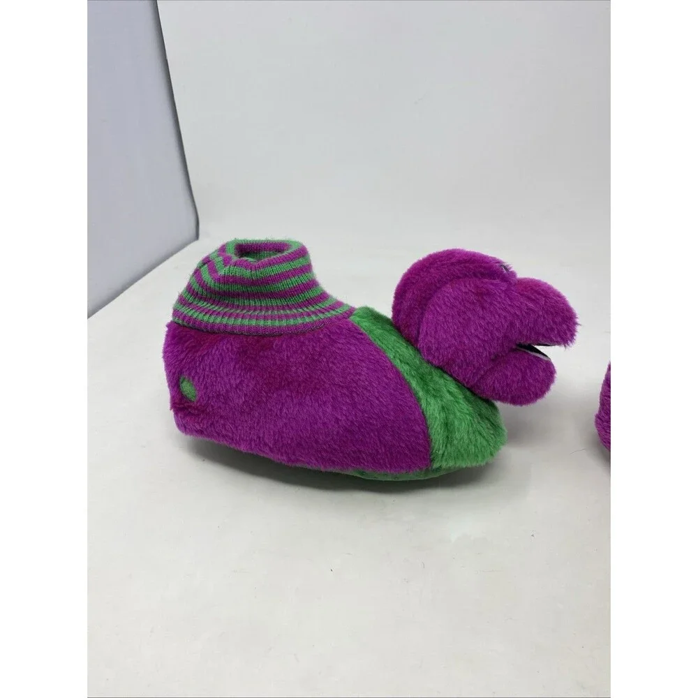 Vintage 1993 Barney Kids/Toddler Slippers- XL 11-12 The Lyons Group